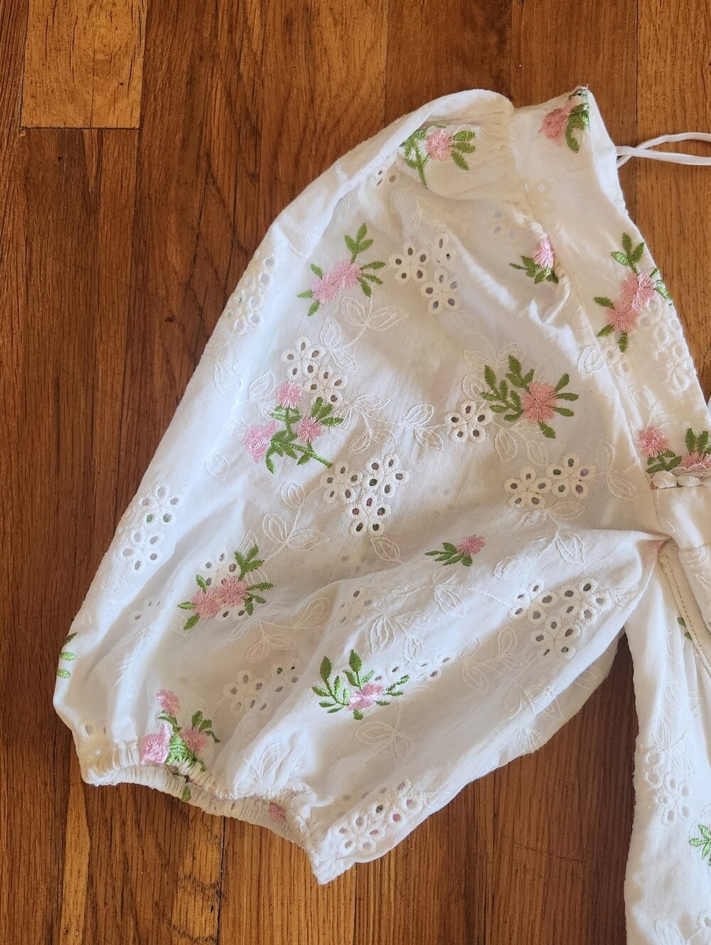 For Love & Lemons Kinsley Eyelet Mini Dress Sz M - Picture 6 of 12
